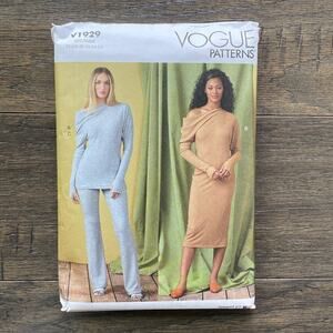 VOGUE Pattern V1929 Misses Knit Top Dress Pants Womens Sz 18-26 UNCUT